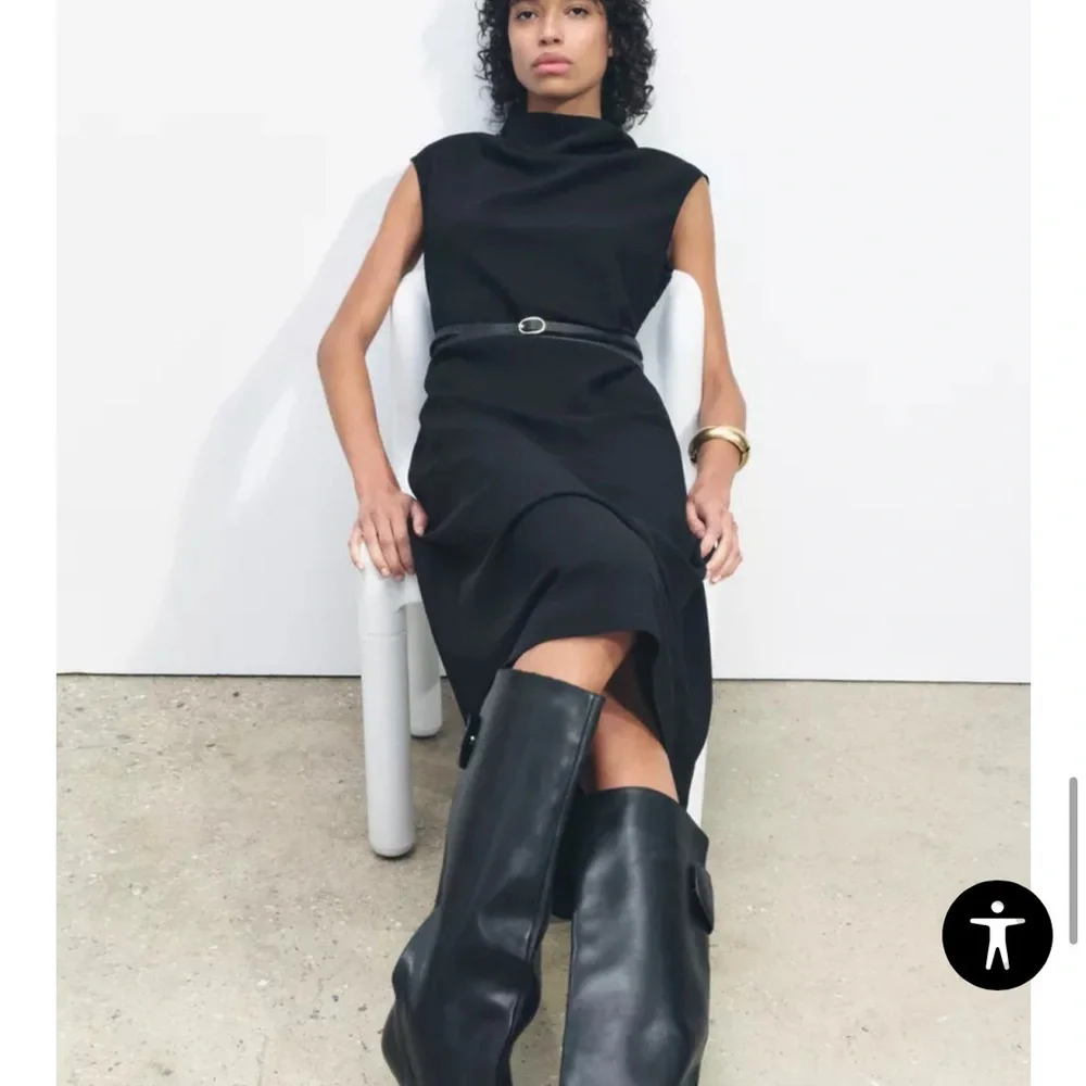 ZW COLLECTION BELTED MIDI DRESS
BLACK - Picture 7 of 10